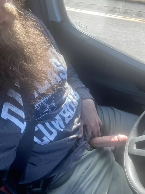 Jerking and driving👀 by BeardedErrection