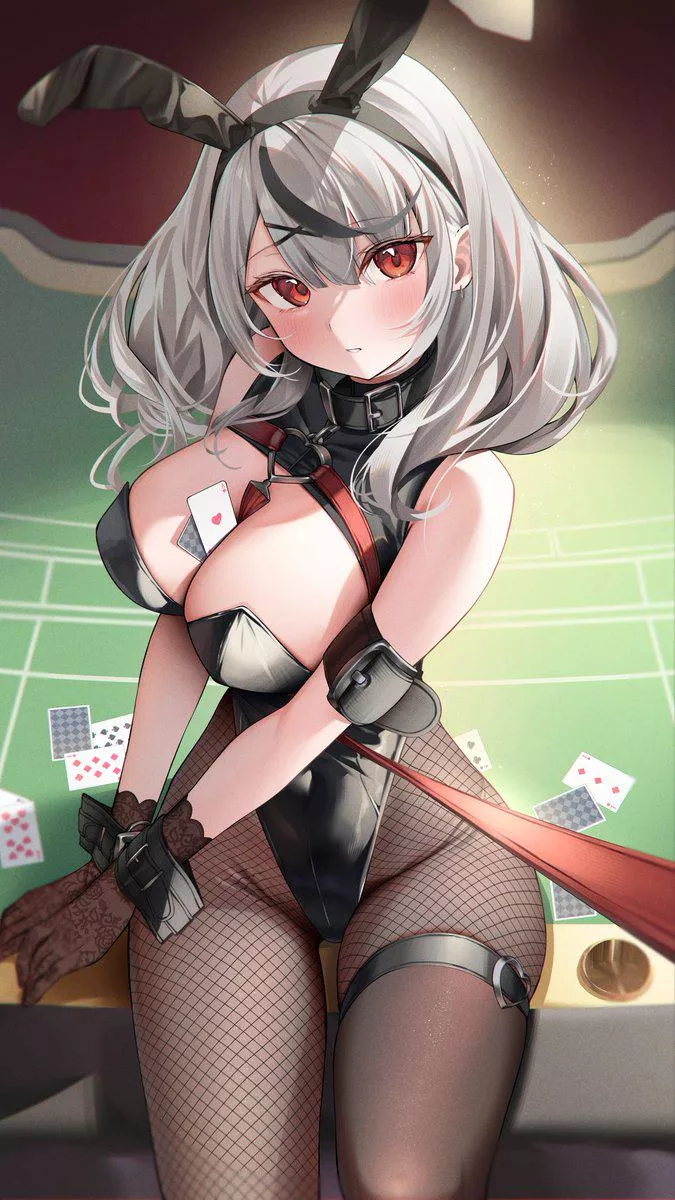 Leashed Bunny Chloe posted by CheetahSperm18