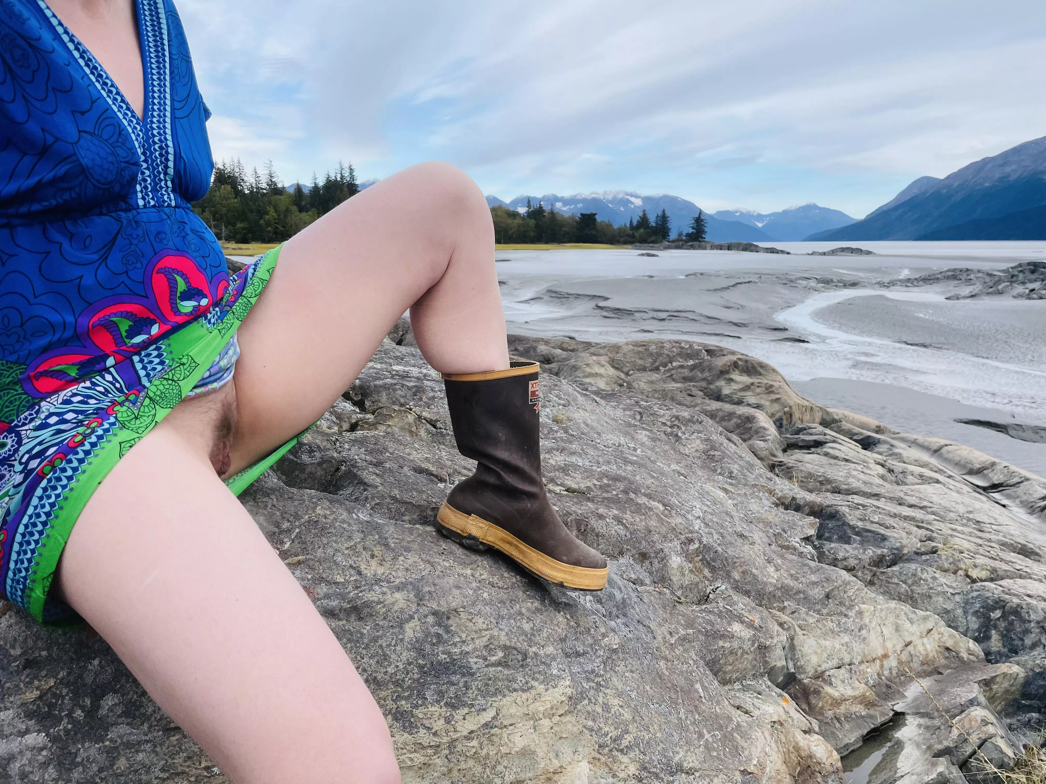 Pale, older Alaskan lady… showing off the local scenery posted by a_good_fuck