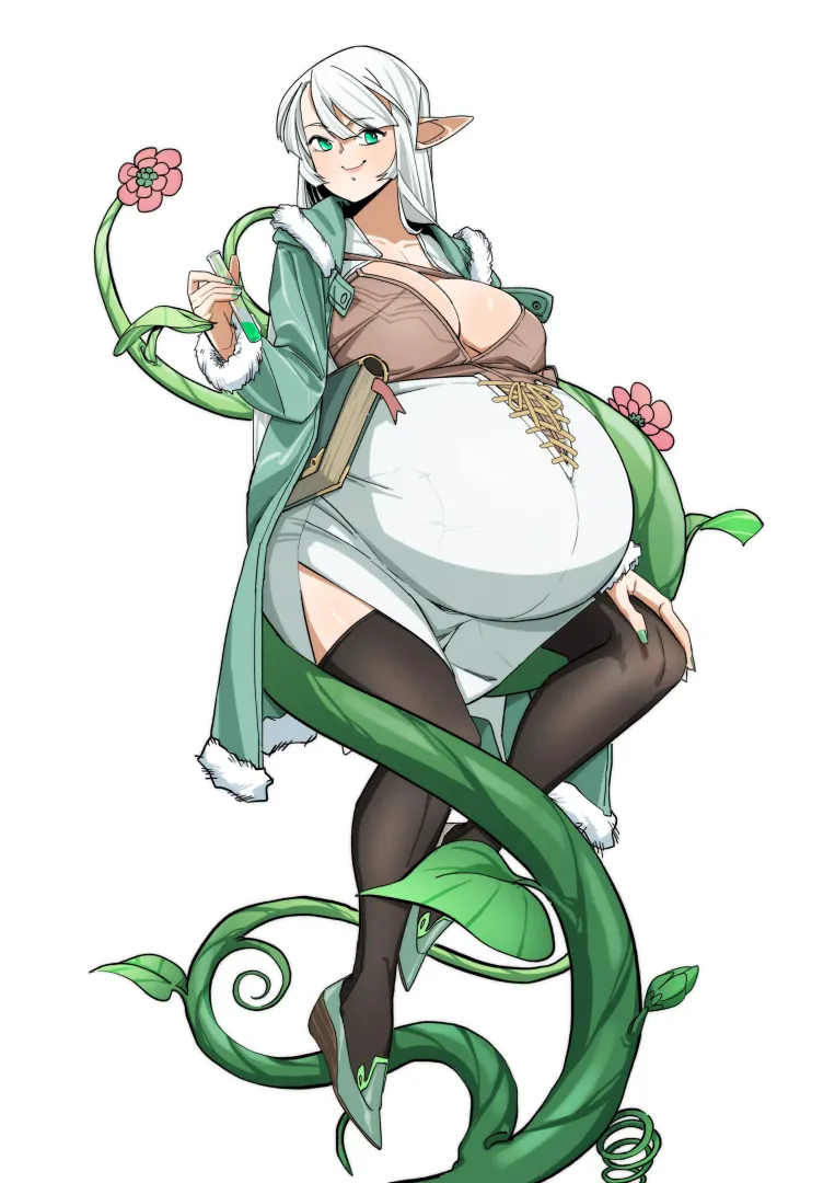 Pregnant Druid (@kyattorosu) by HeavyLancerthe8th