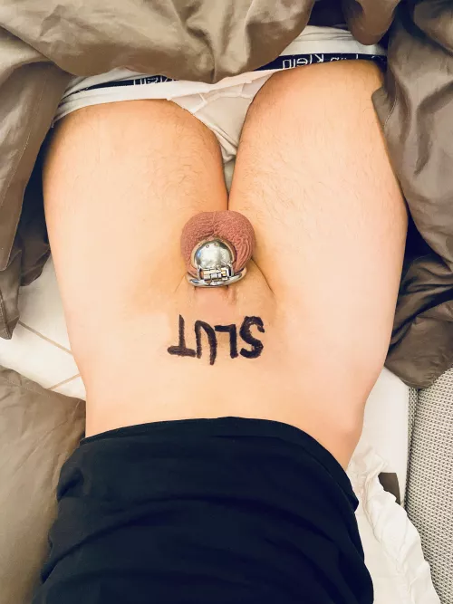 Shaved chastity🔒 Any ideas for sissy tasks?🤫 by AccomplishedCode5