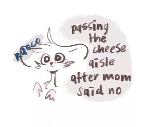 SHE LOVES CHEESE (art by me) by ruoco