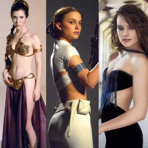 The trio (natalie portman, carrie fisher, daisy ridley) by Creepy_Nectarine8492