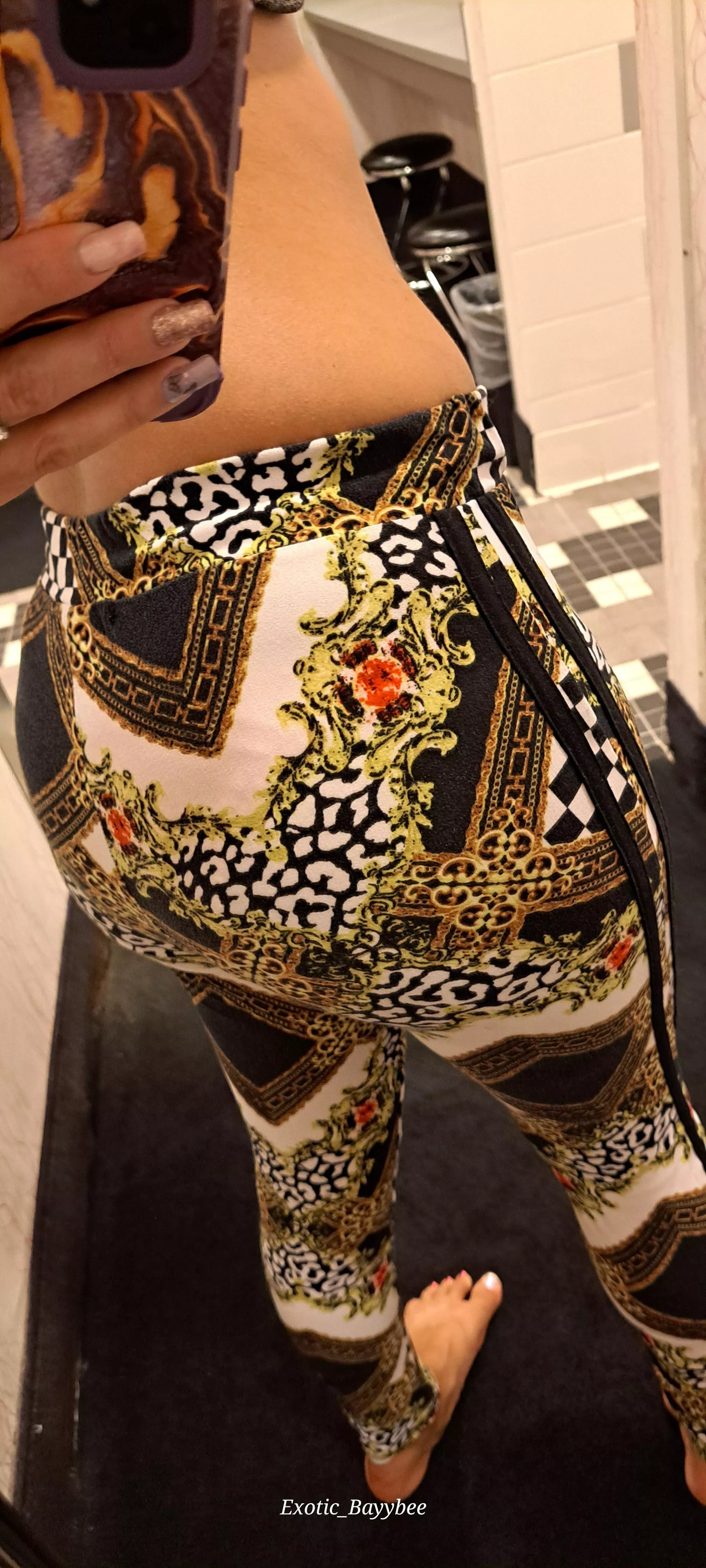 Workout is done, yoga pants come off ;) posted by Exotic_Bayybee