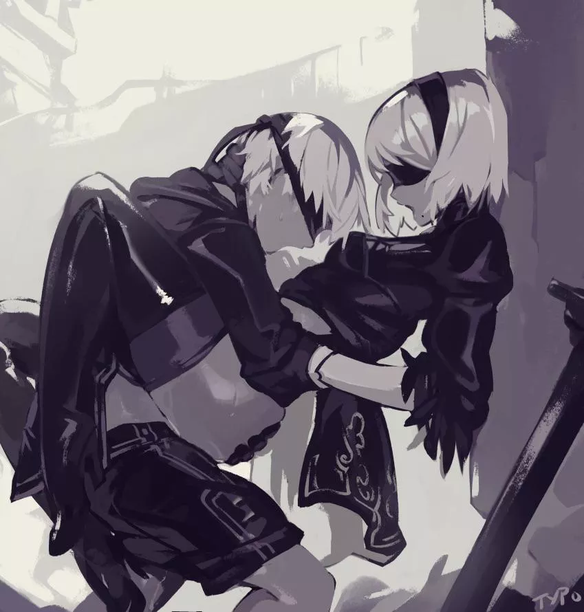9s and 2b having a sex posted by curiousus_taste