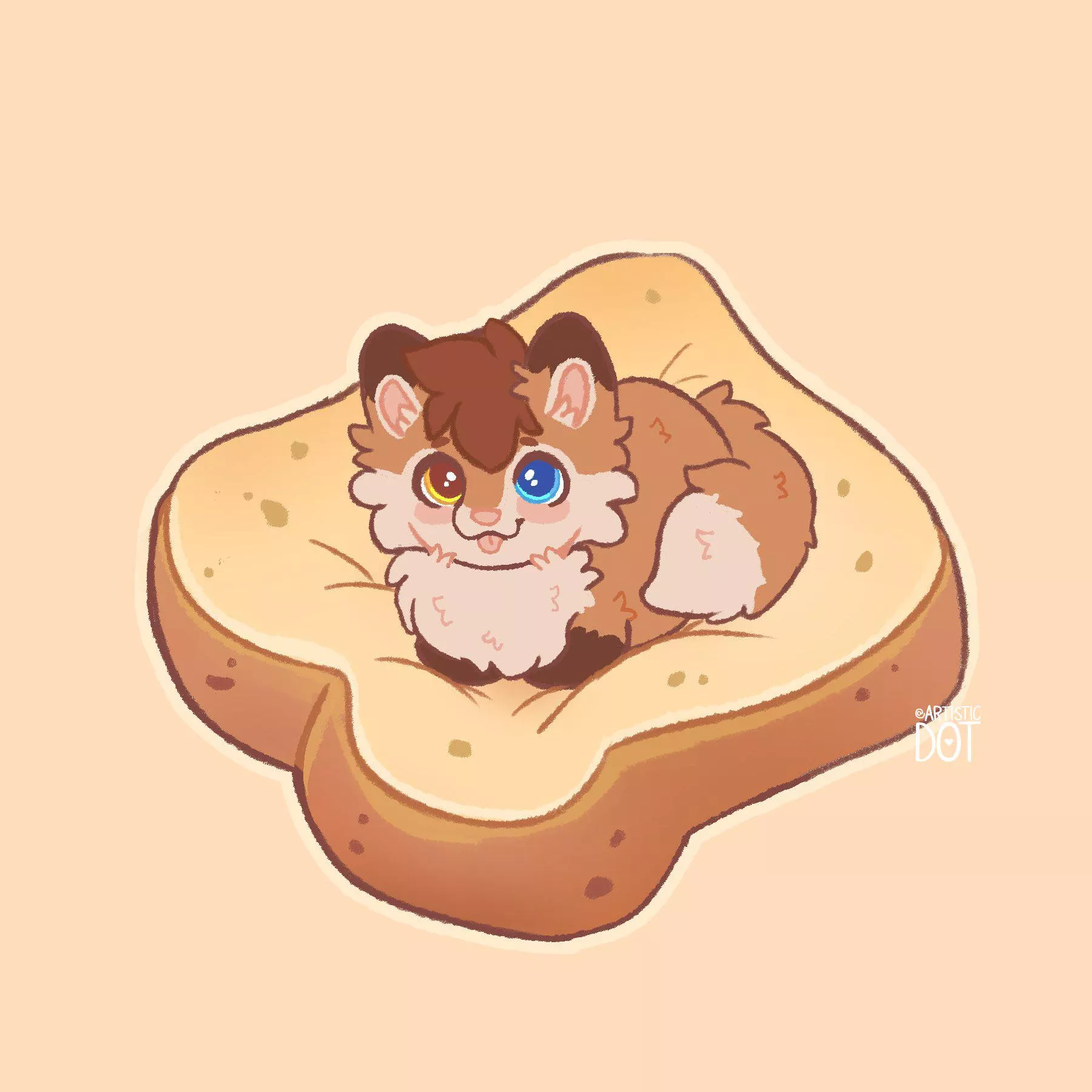 A loaf loafing on a loaf posted by artisticdotuwu