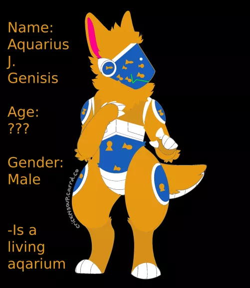 Anybody wanna art trade? I make pixel art. This is the ref sheet for one of my sonas! base credit to cricket-soup! by Still-Complaint4657
