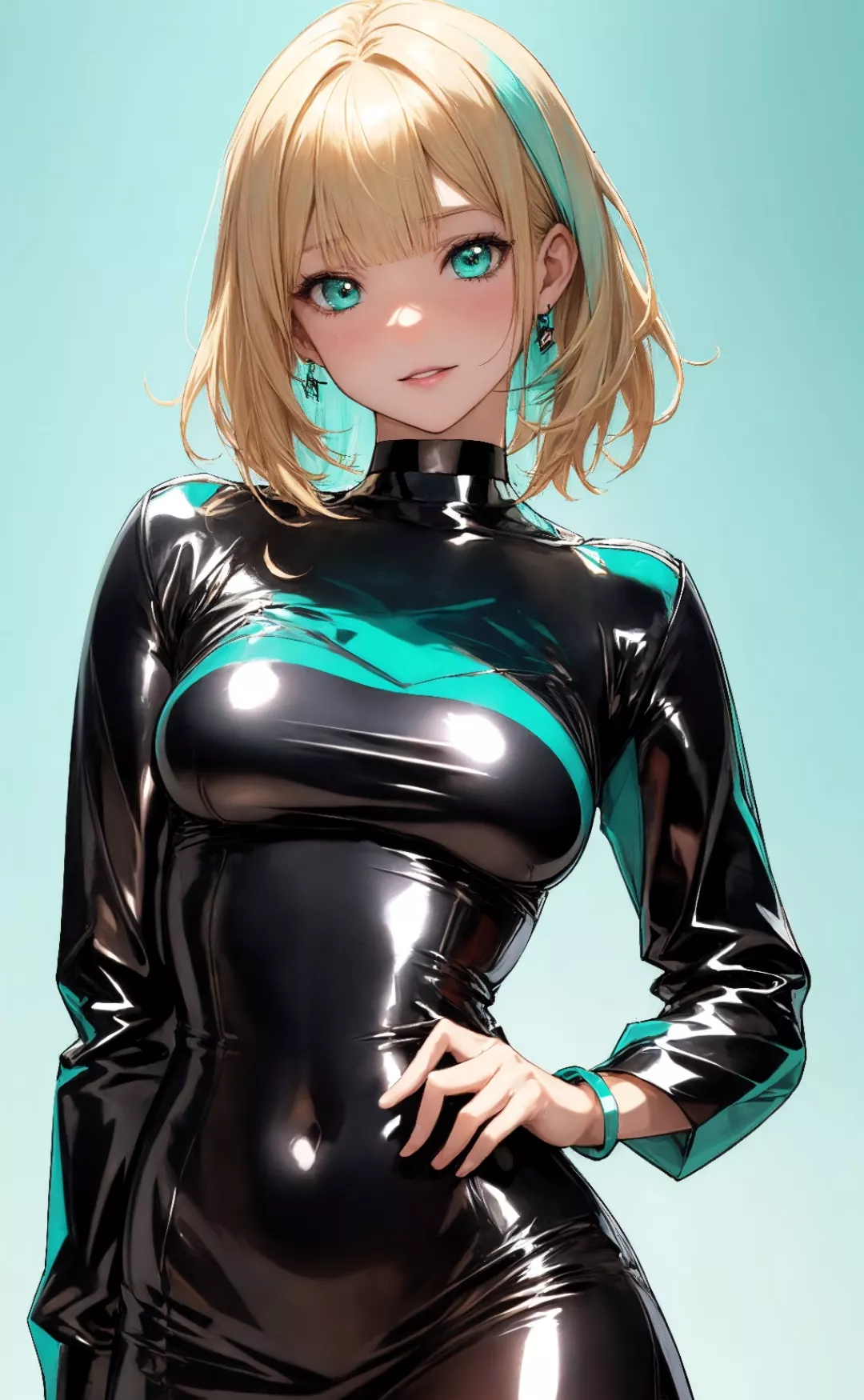 Black & Teal posted by CheetahSperm18