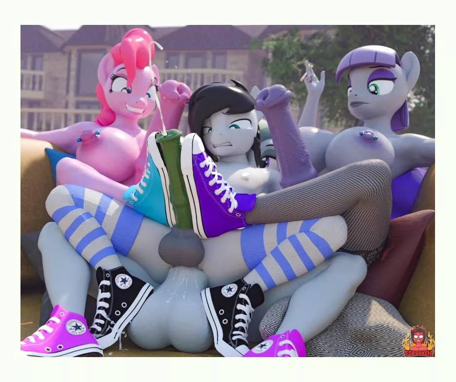 Converse shoes shiejob / footjob (Artist: forsaken) posted by EssayInteresting9497