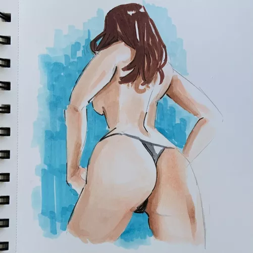 Copic marker sketch - by me by EroticRex