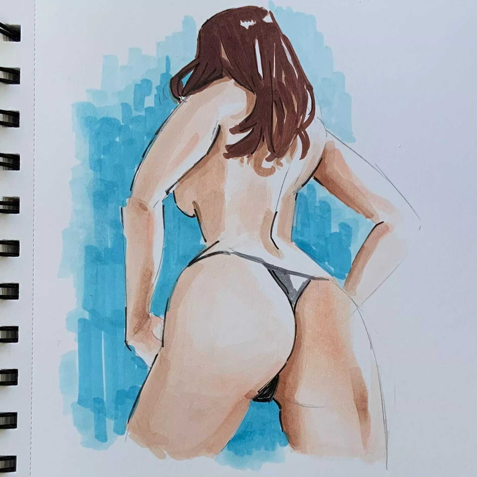 Copic marker sketch - by me posted by EroticRex