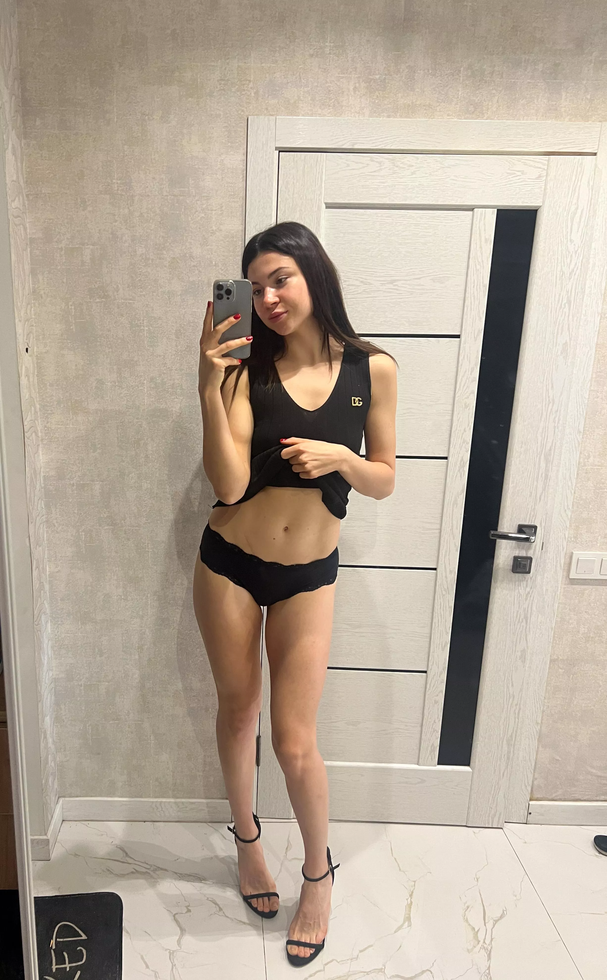 do you like it when I wear only heels and panties? posted by gmanscout