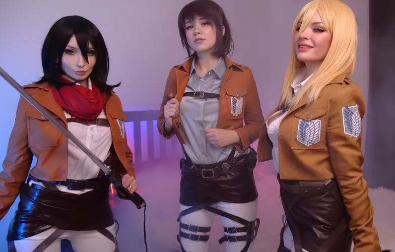 Historia, Mikasa and Sasha(Sonya Vibe, Zirael Rem and Cherry Acid)[Attack on Titan] by SonyaVibe