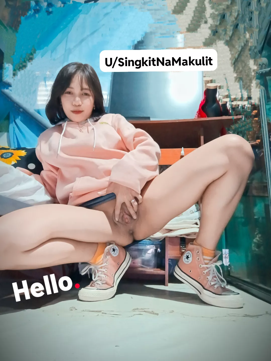 I always go to work with my miniskirt on going commando 😘🥰 posted by SingkitNaMakulit