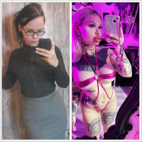 I am autosexual and i always wanted to become sexier in my own taste just for myself. Im very happy of my result and my transformation is keep going! by nasty_bimbo