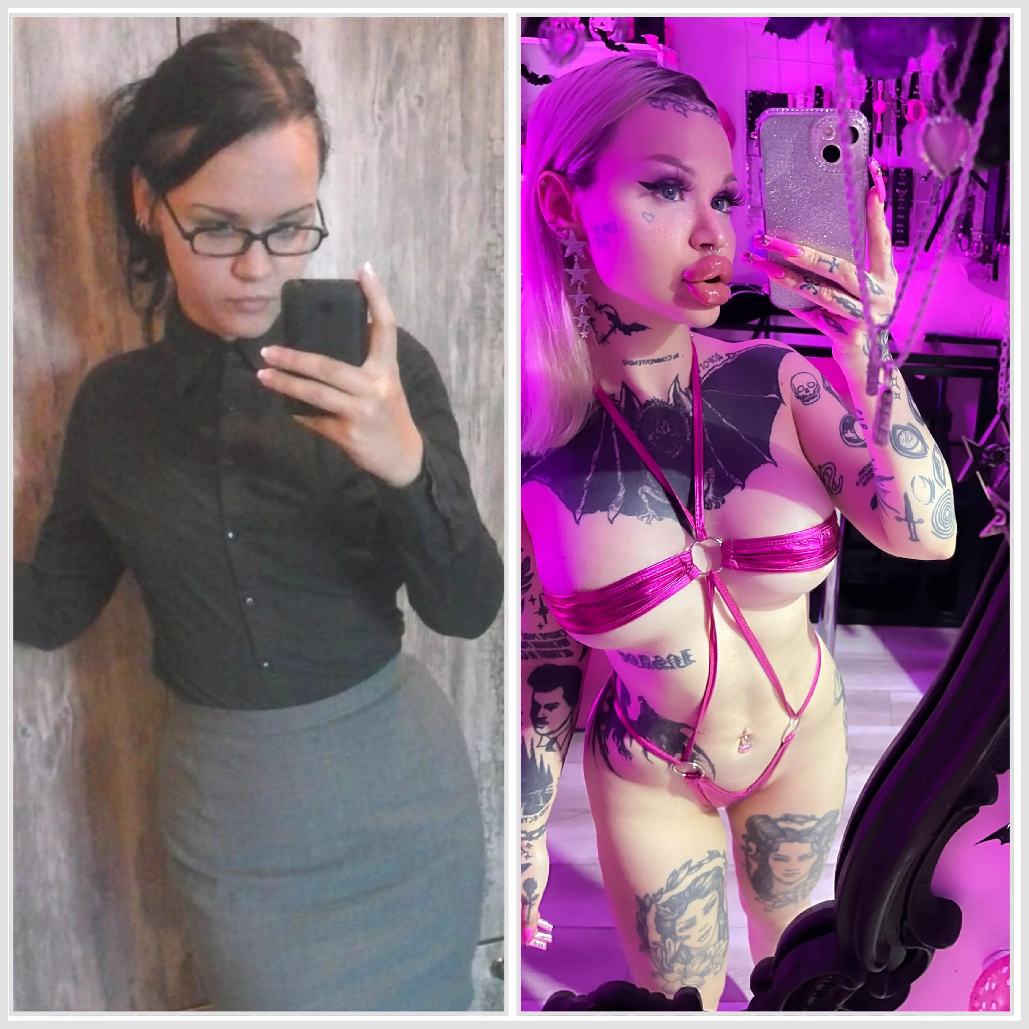 I am autosexual and i always wanted to become sexier in my own taste just for myself. Im very happy of my result and my transformation is keep going! posted by nasty_bimbo