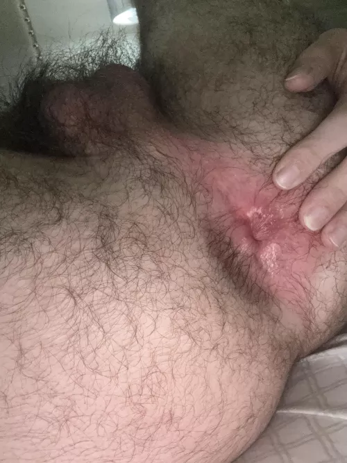My hairy hole needs a good spreading  by AfternoonSensitive36