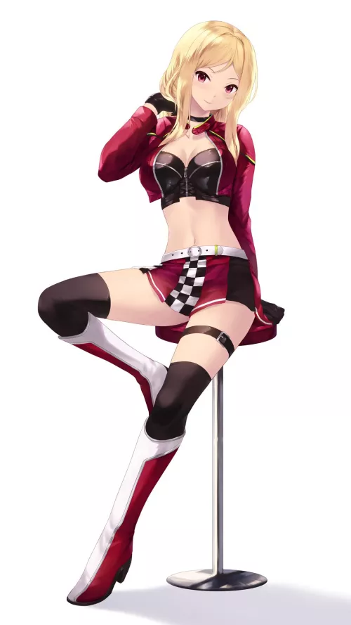 Race Queen Rio [Idolmaster] by CheetahSperm18