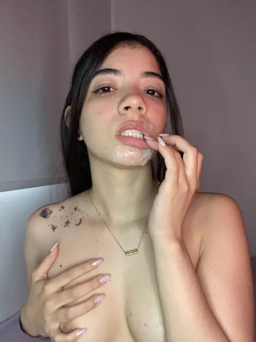 This tastes so good...imagine e licking it from your dick by frostydeveloper