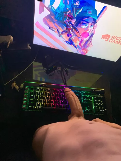 What you doing if you walk in on me gaming? by bigwhitecockbullll