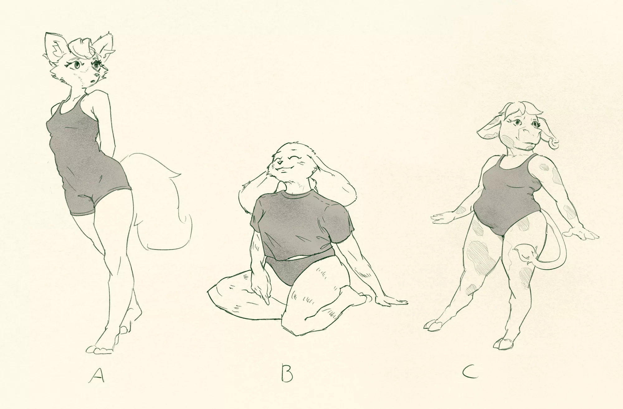 Which one should I make a reference sheet of? (art by me Oromis448) (Commissions Open) posted by Oromis448