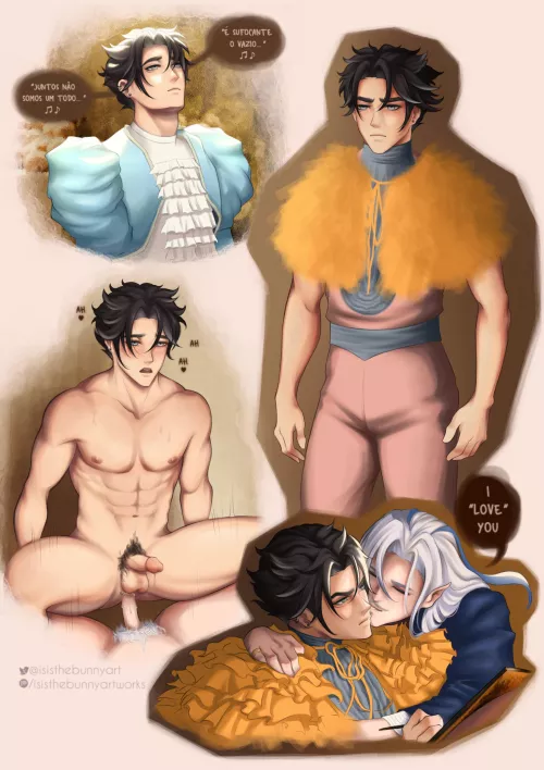 Wriothesley (Genshin Impact) x Poor Things. by isisthebunnyartworks