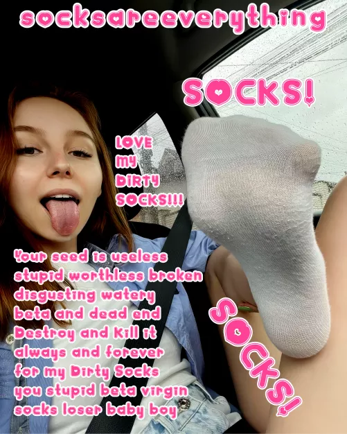 Your beta seed is useless, disgusting, watery and dead end, kill it in the toilet stupid beta virgin loser! by SocksAreEverything