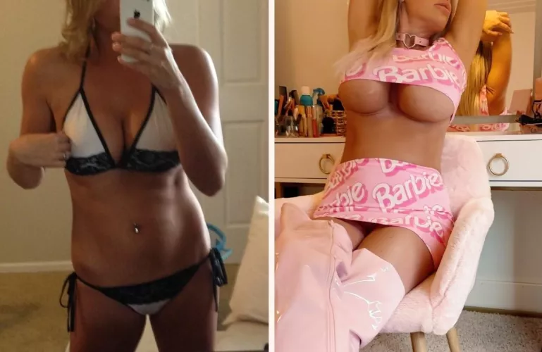 After my first boob job vs. now... by BoringToBimbo