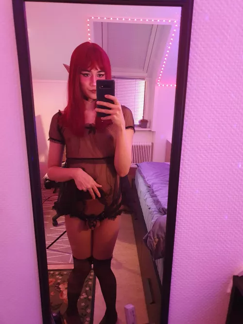 Elfgirl in chastity~ 🩷 by lewdpillows