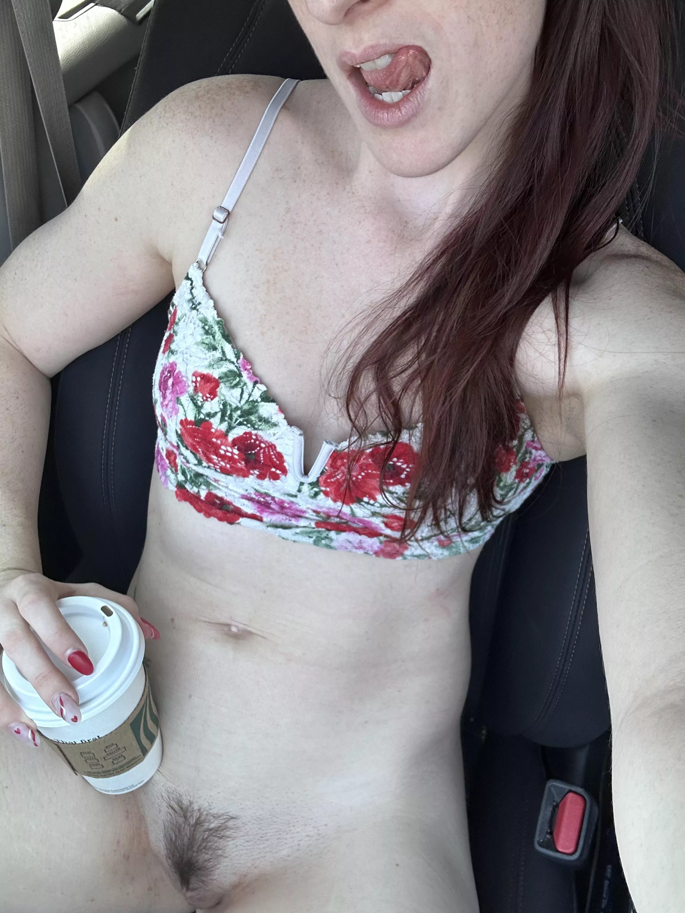 Getting my coffee at the Starbucks drive thru posted by Cay_Bakes