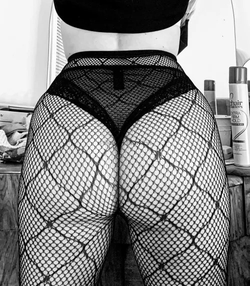 Getting ready for another day in nylon 🥰 🖤  by theworldatmyfeet