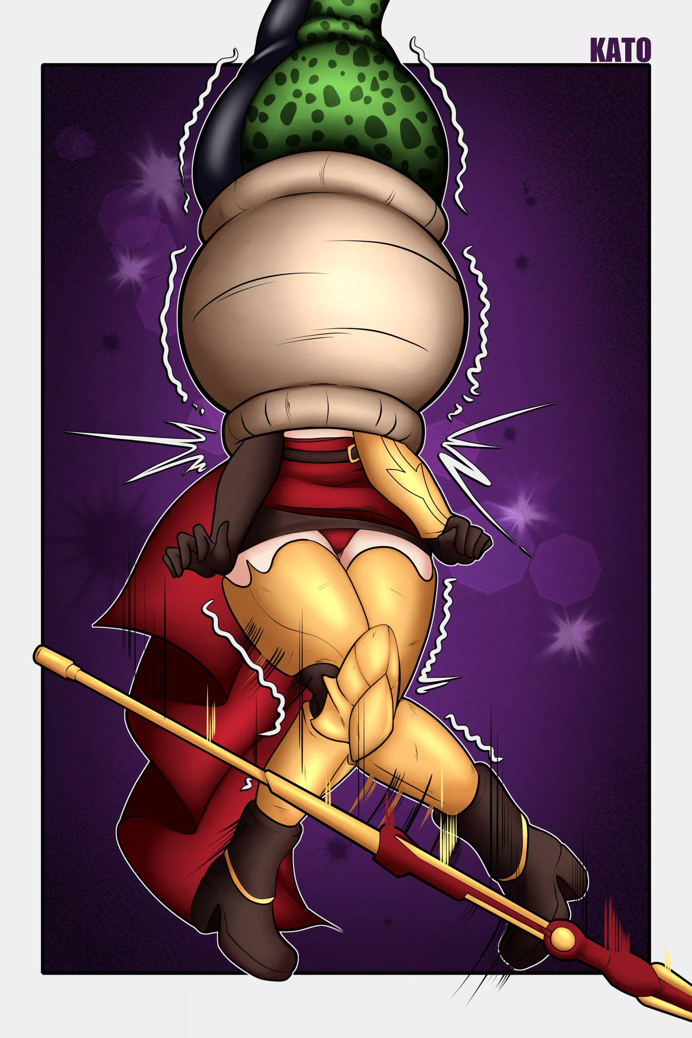 {Image} Cell X Pyrrha Nikos vore, up close posted by Umbra-Gale