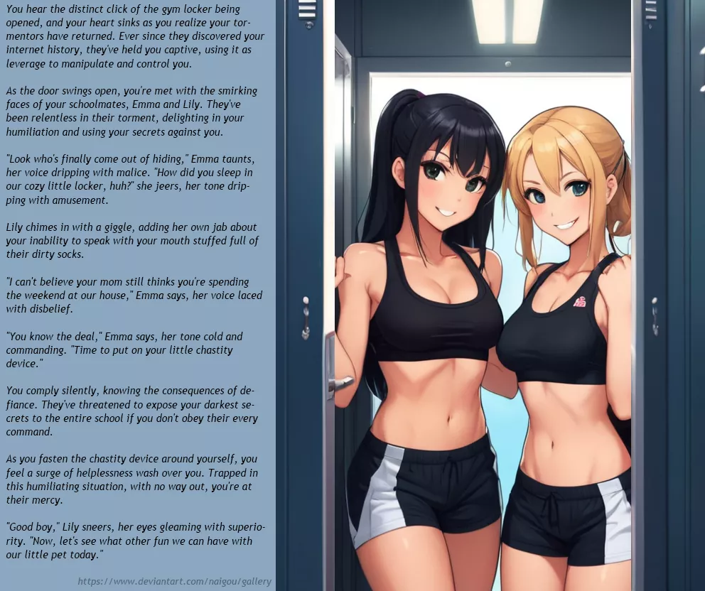 Locked and leash by your bullies Part1 posted by Nalgou