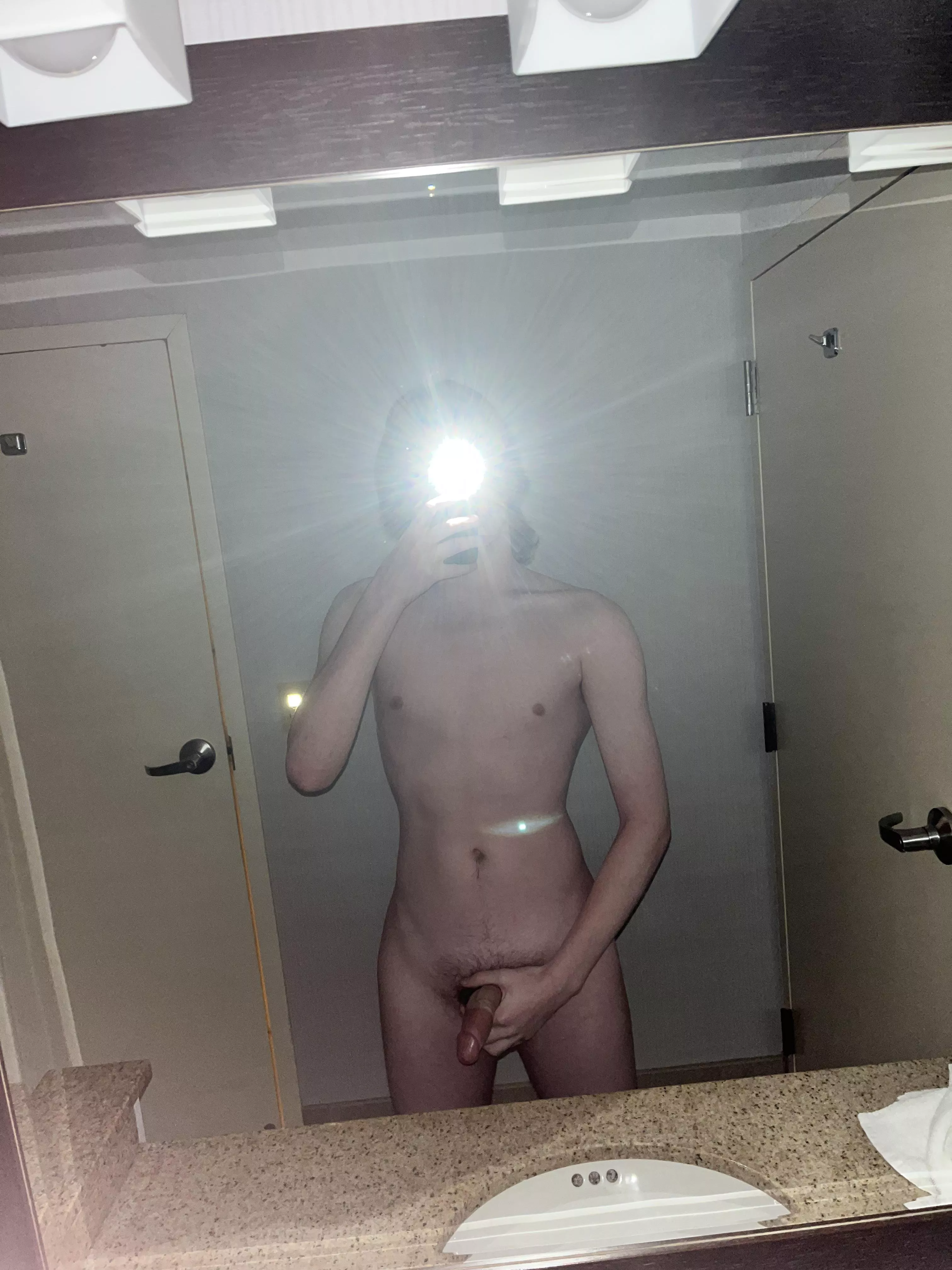 Quick hotel bathroom selfie 😮‍💨 posted by ILikeAnimeMilfs