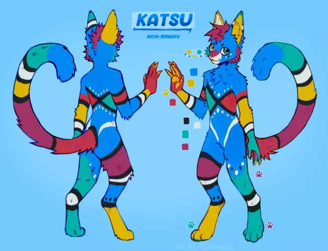 Say hello to my new cat sona Katsu! (art by vehemourn on Discord) by vertigoism