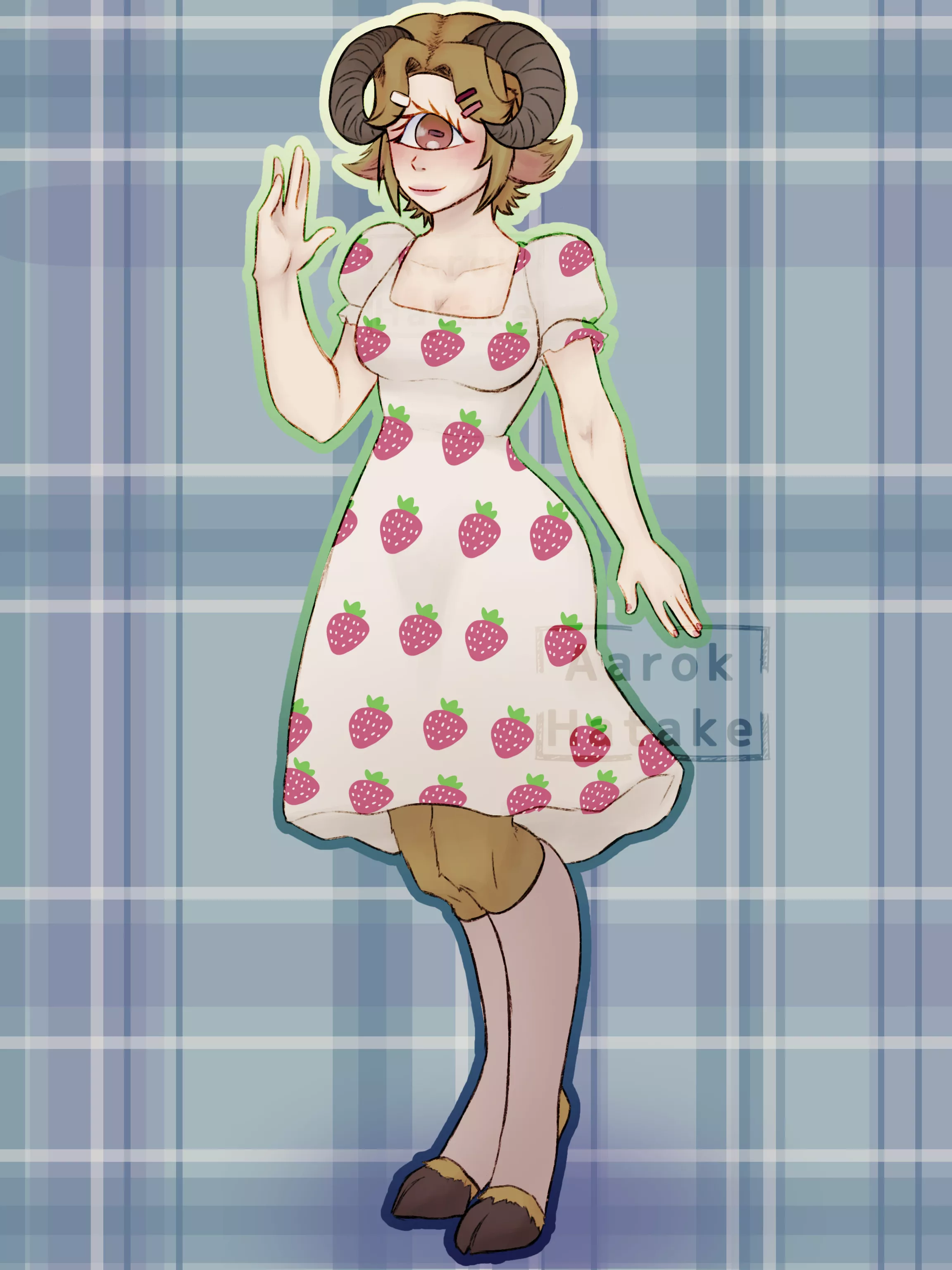 Sophia|My Oc|Goat girl cyclops posted by AarokHatake