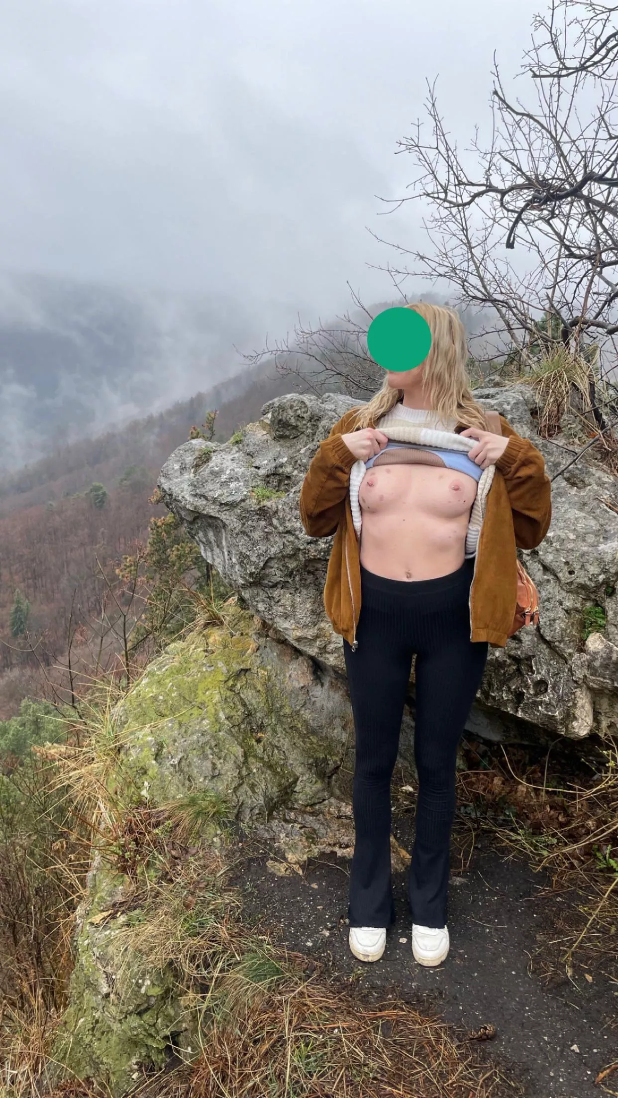 A morning hike after letting guys from the bar suck my tits all night  posted by leloblondie