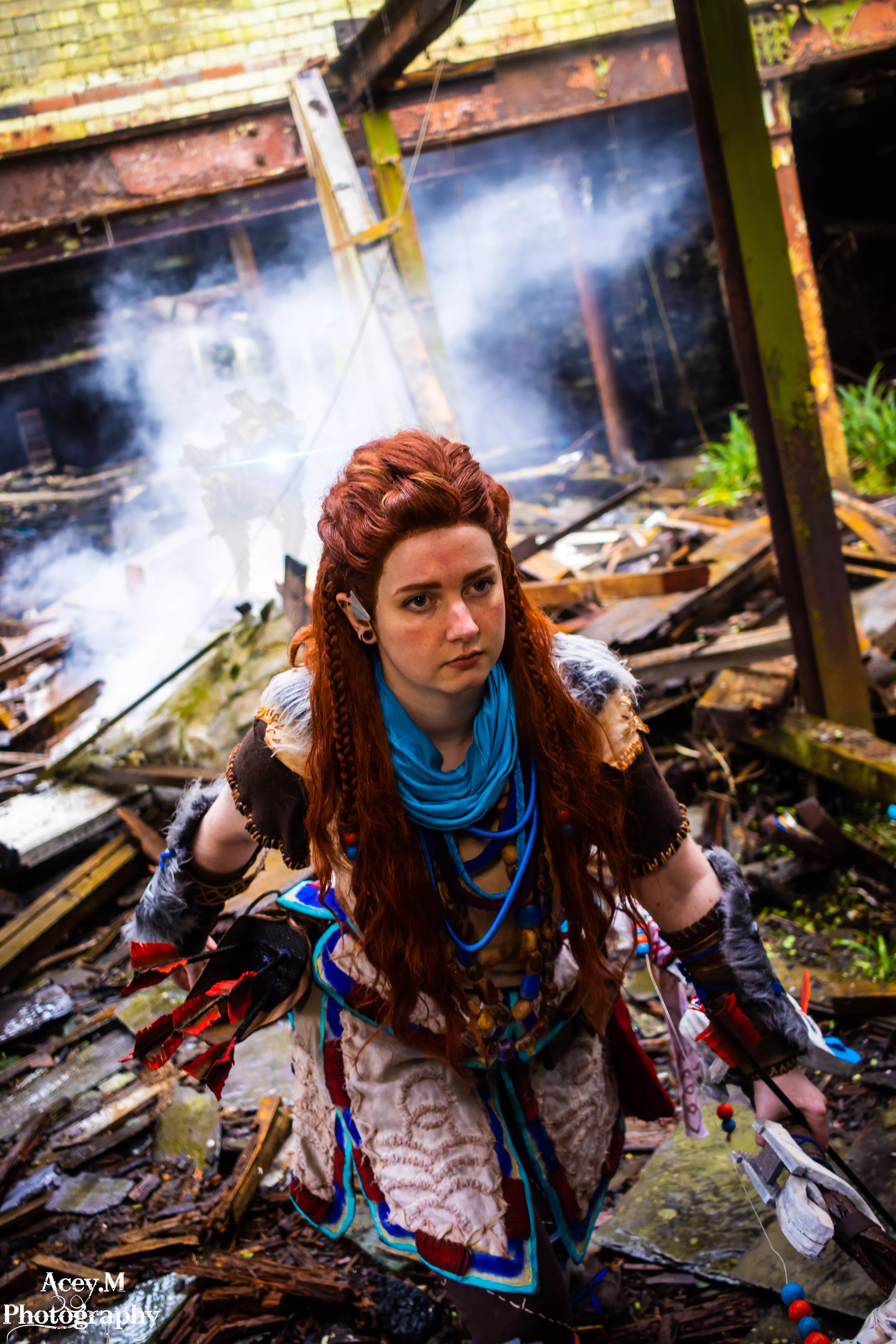Action shot of my aloy cosplay  posted by SharprocoxTTV
