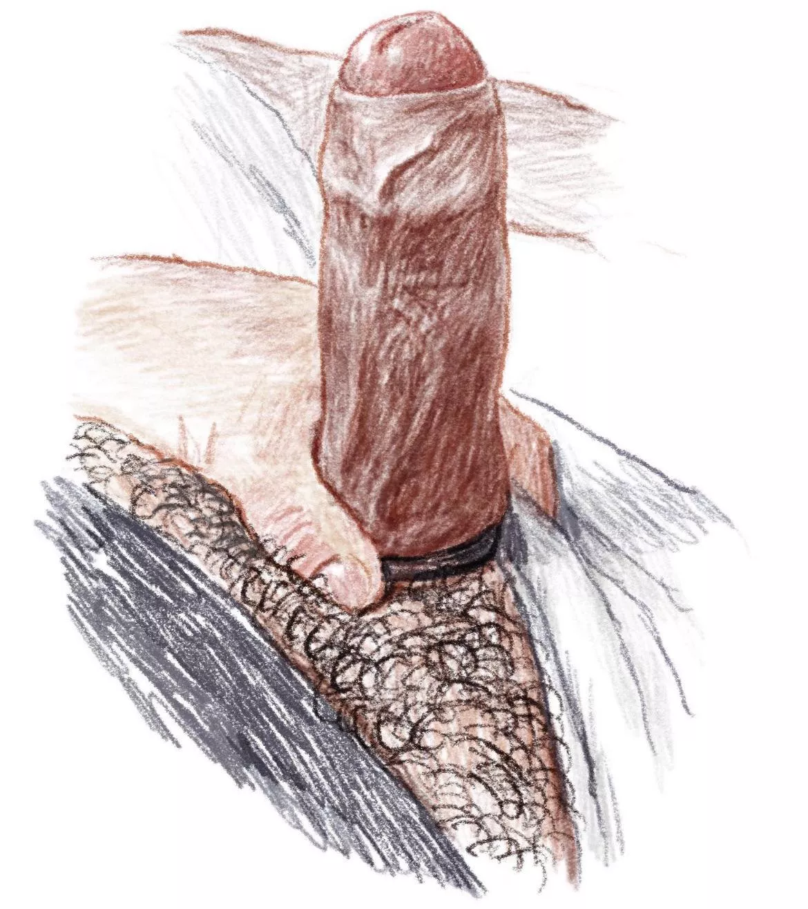 Artistic draw of my hard.. posted by LeatherDoughnut8055