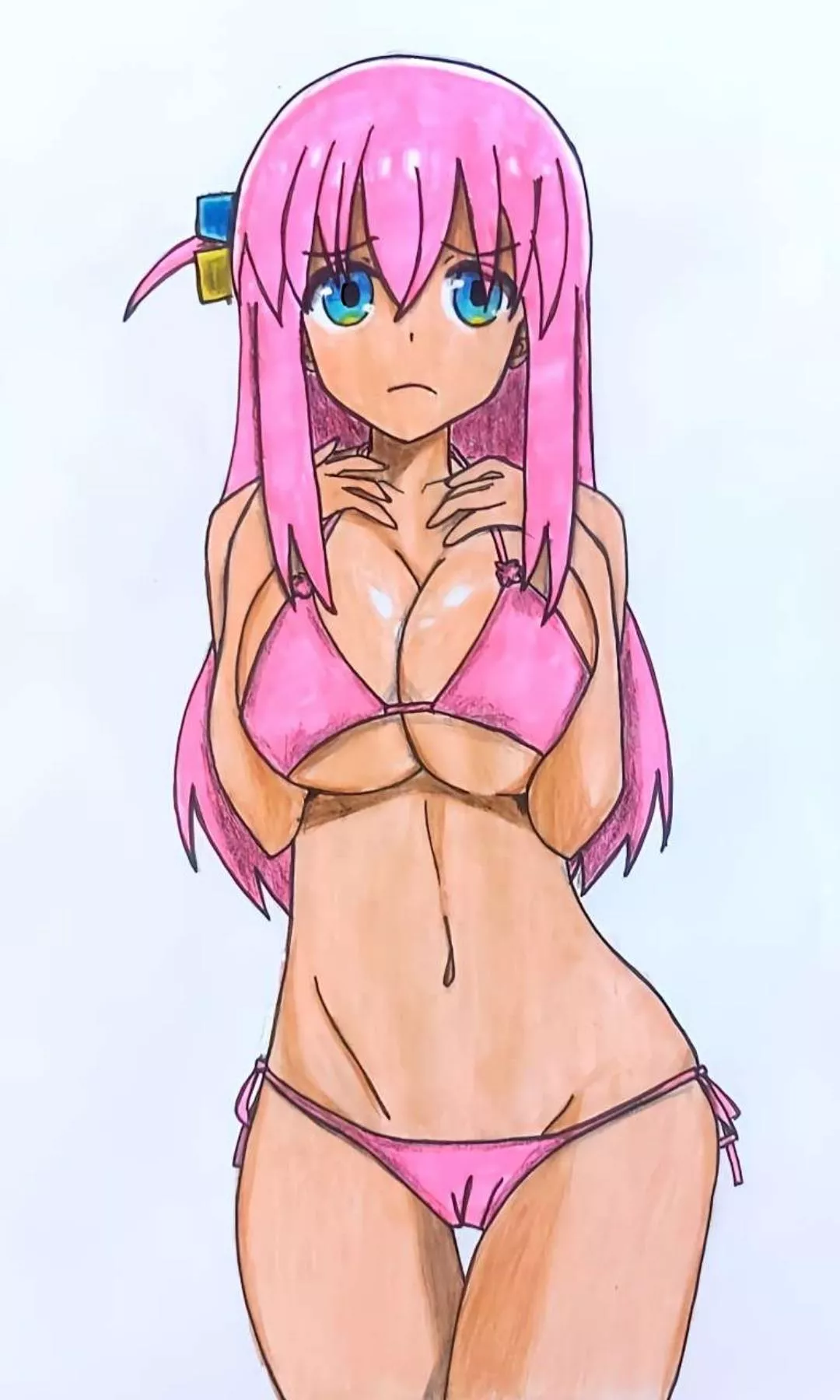 Bocchi in her swimsuit posted by oktheniamhappiness