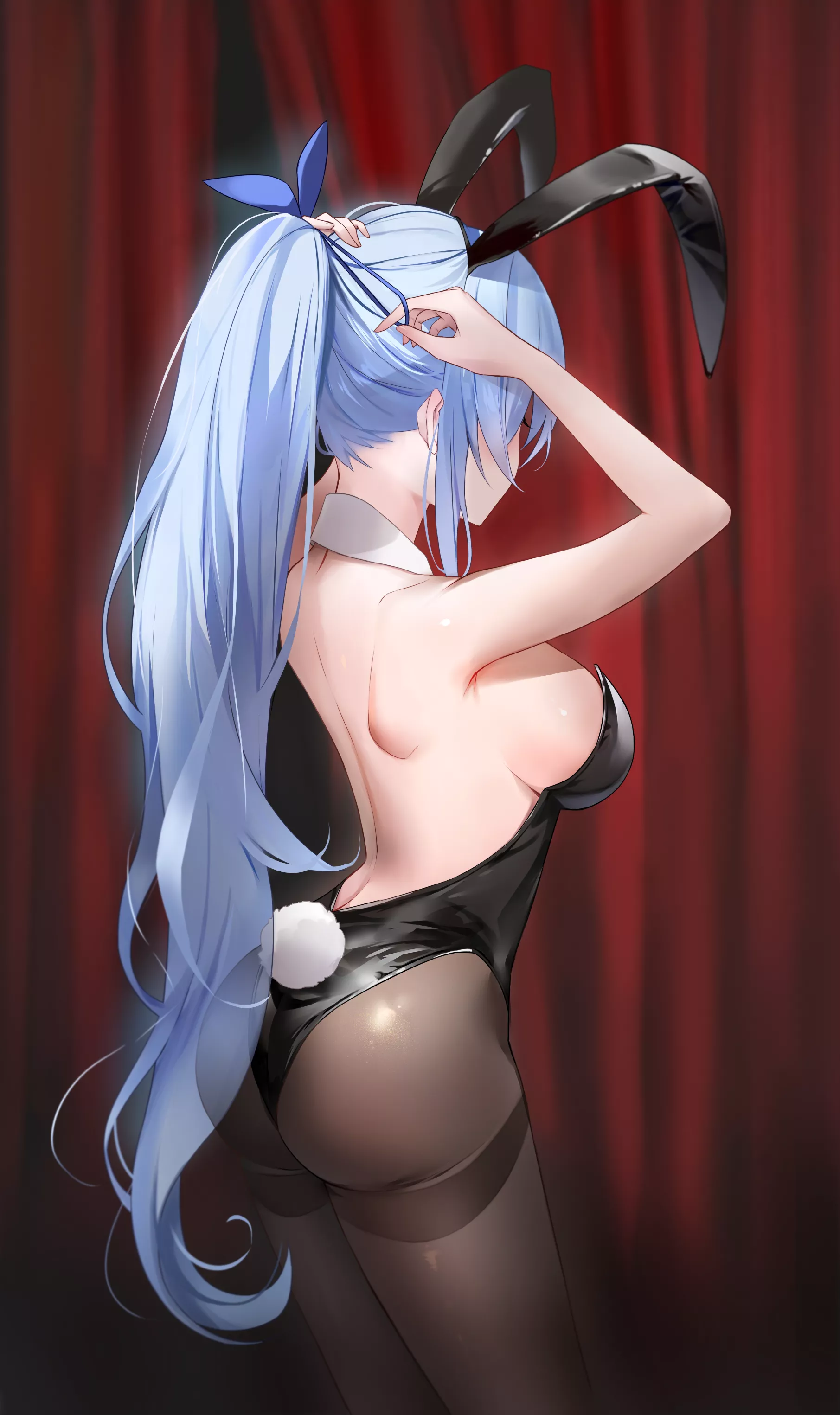 Bunny tying her Hair  posted by CheetahSperm18