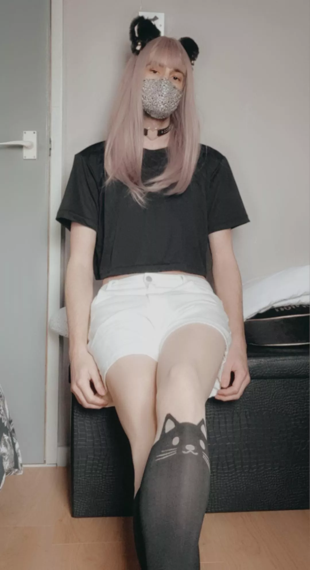 Don't think i can wear the cat ears outside, but they are cute though! posted by SquashedEggs