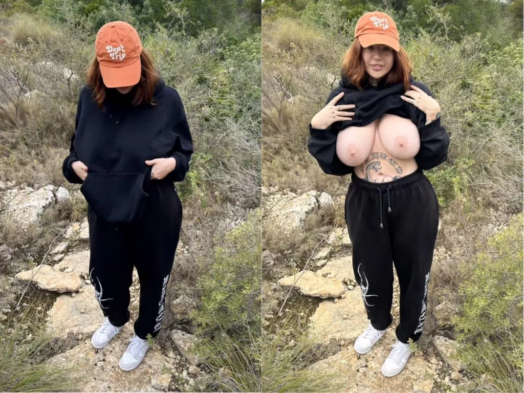 Hiking and flashing go hand in hand posted by Lydiagh0st