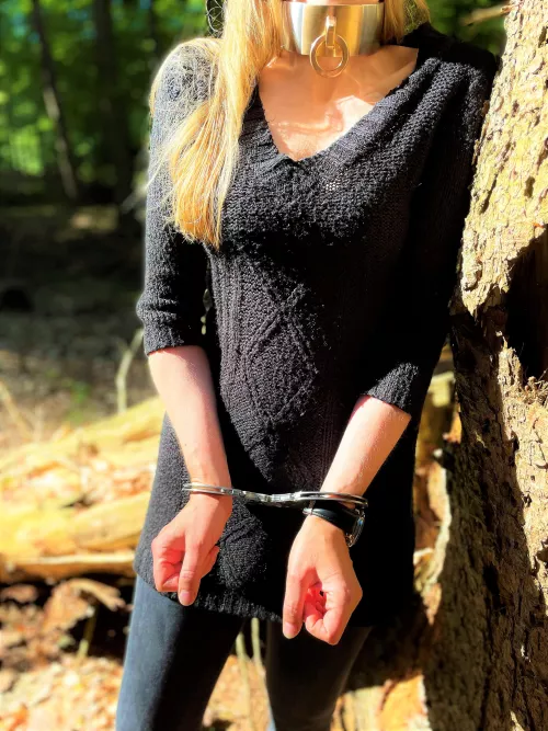 Hinged cuffs for my walk in the sun by JessicaShackled