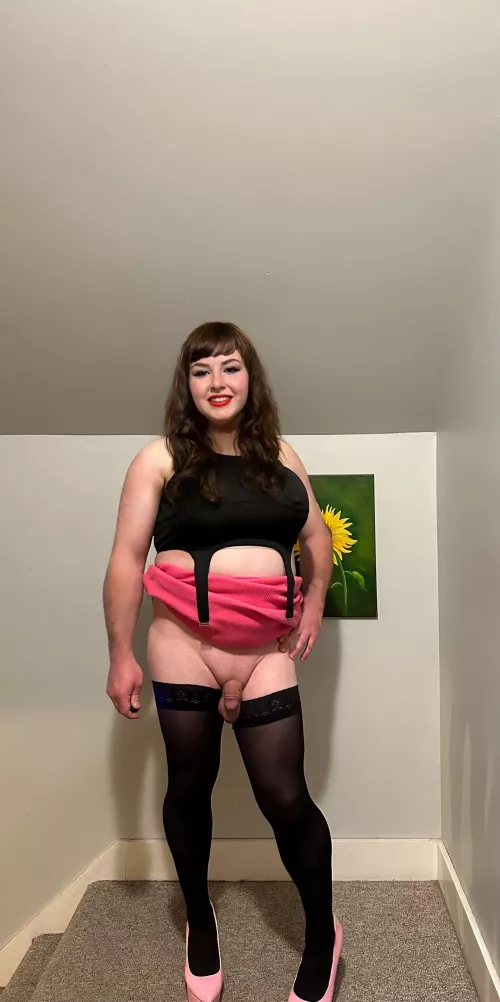 Is this outfit cute enough!? Hope you don’t mind a grower… by sissycassie710