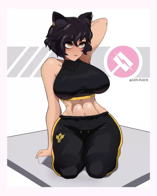 Kali at tye Thunderthighs gym by Standard_Taro_4354