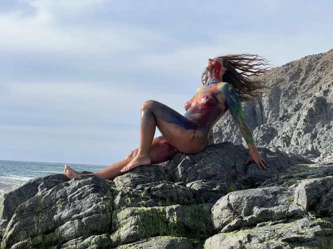 Love it when the wind catches my hair by paintwithbabeross