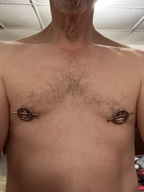 Luv how these are heavy enough to pull down on my nipples by Ksbicasual