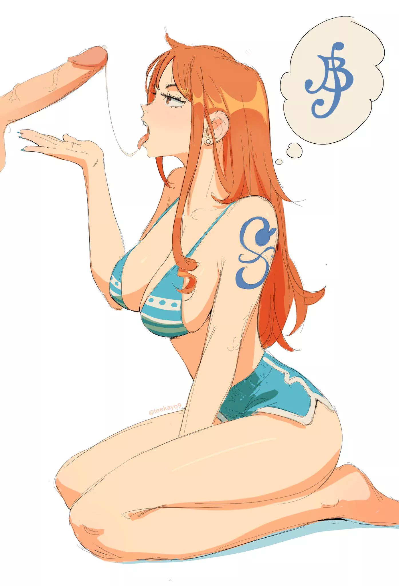 Nami giving head posted by Aika-KissaQQ