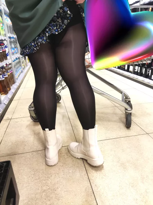 Shot from the back in the grocery store 🫣 by NL-funplaycouple